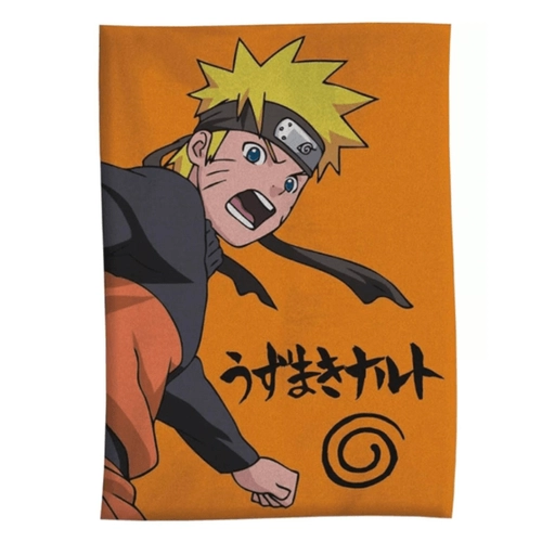 Naruto polár takaró, ágytakaró - Orange