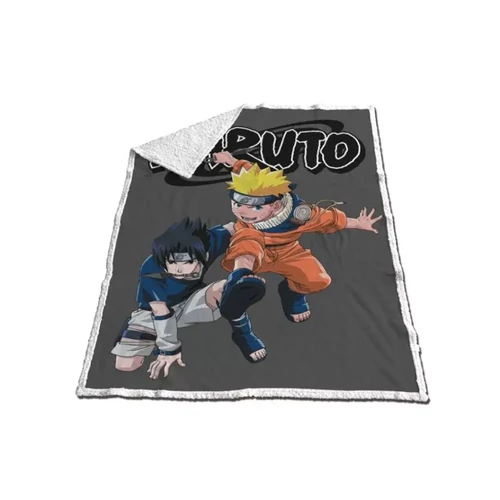 Naruto Sasuke sherpa takaró 120x150cm - Naruto & Sasuke