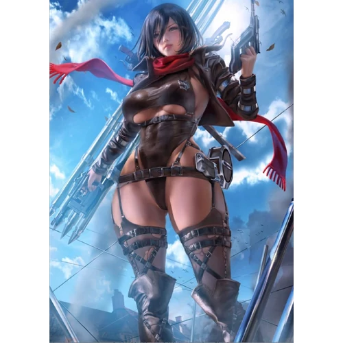 Attack on Titan puzzle 250 darabos - Shingeki no Kyojin - Mikasa Ackerman - Slim kivitel