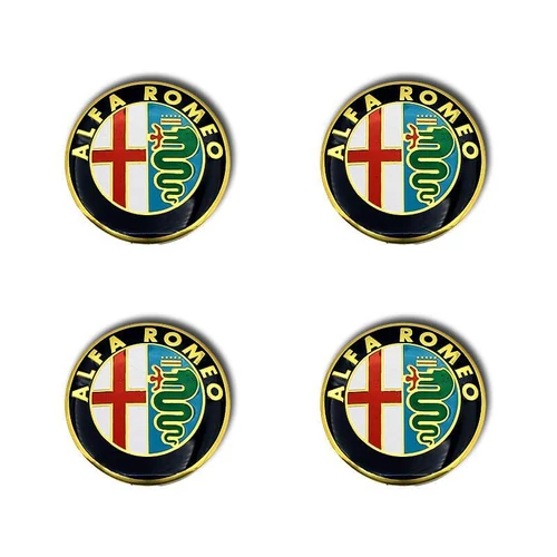 Alfa Romeo felni matrica szett - arany 56 mm-es, 3D kivitel