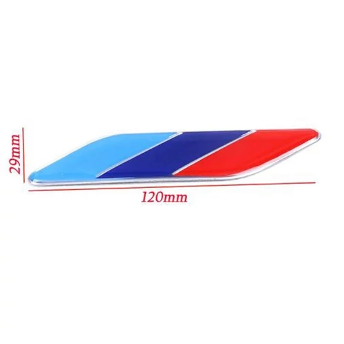 BMW M Power zászló 3D autó matrica szett