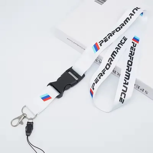 BMW kulcstartó, nyakpánt fehér - Performance