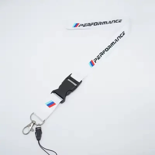 BMW kulcstartó, nyakpánt fehér - Performance