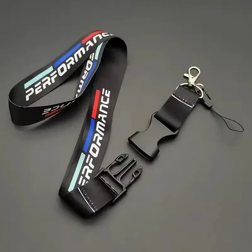 BMW kulcstartó, nyakpánt fekete - Performance