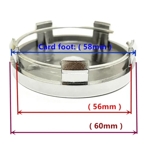 Krómozott felniközép kupak szett - 60 mm-es 