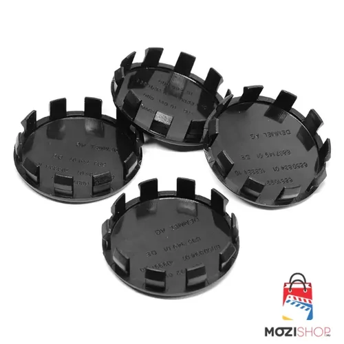 Fekete felniközép kupak szett - 56 mm-es - 53 mm belső átmérővel