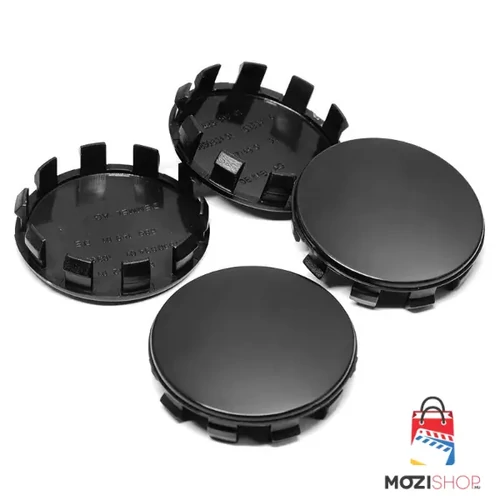 Fekete felniközép kupak szett - 56 mm-es - 53 mm belső átmérővel