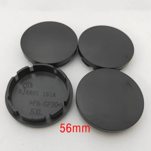 Fekete felniközép kupak szett - 56 mm-es 