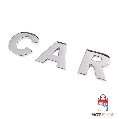 Öntapadó betű és szám matrica 3D kivitelben