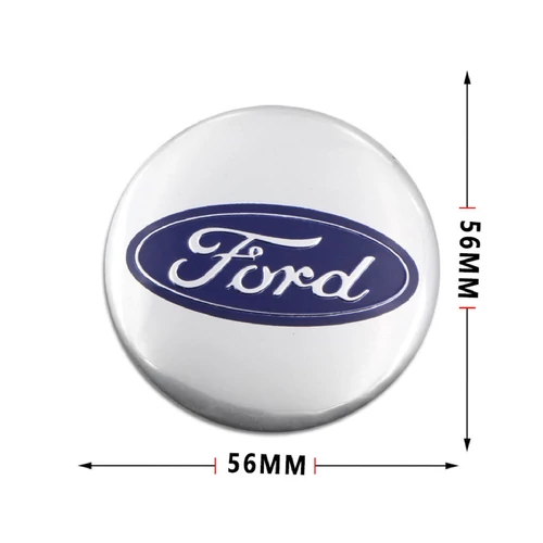 Ford felni matrica szett - ezüst-kék 56 mm-es, 3D kivitel