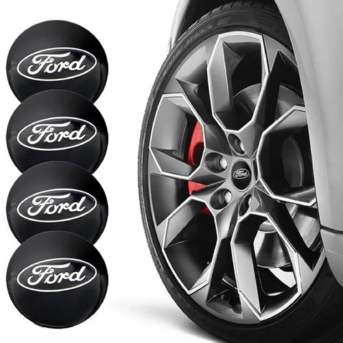 Ford felni matrica szett - fekete 56 mm-es, 3D kivitel