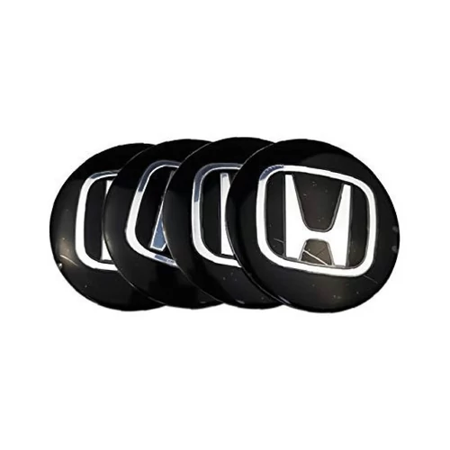 Honda felni matrica szett - fekete 65 mm-es, 3D kivitel