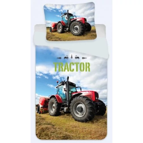 Traktor ágyneműhuzat garnitúra - Piros traktor