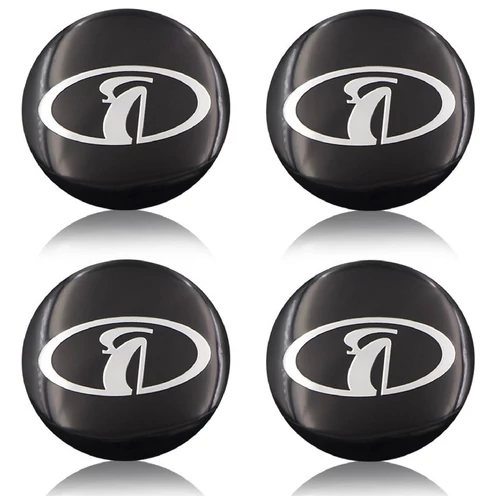 Lada felni matrica szett - fekete 56 mm-es, 3D kivitel