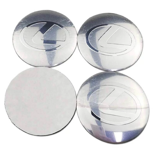 Lexus felni matrica szett - ezüst 56 mm-es, 3D kivitel