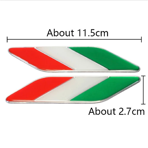 Magyar zászló 3D autó matrica szett
