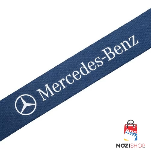 Mercedes kulcstartó, nyakpánt fekete - Nylon