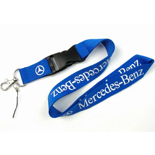 Mercedes kulcstartó, nyakpánt királykék