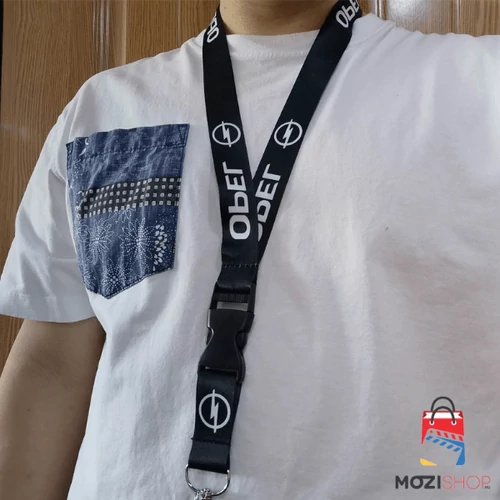 Opel kulcstartó, nyakpánt fekete - Nylon