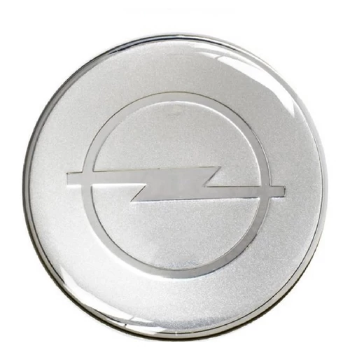 Opel felni matrica szett - ezüst 65 mm-es, 3D kivitel