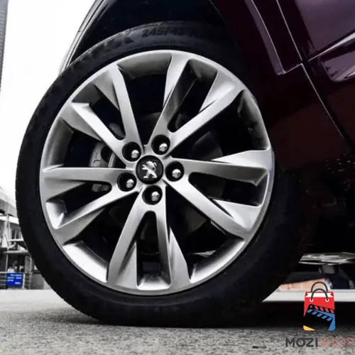 Peugeot felni matrica szett - fekete 56 mm-es, 3D kivitel