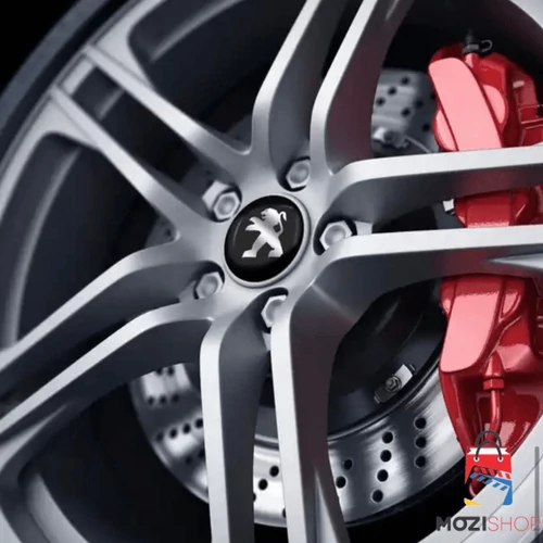 Peugeot felni matrica szett - fekete 56 mm-es, 3D kivitel
