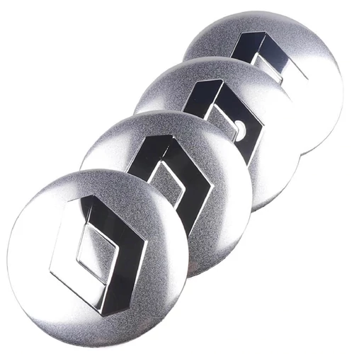 Renault felni matrica szett - ezüst 56 mm-es, 3D kivitel