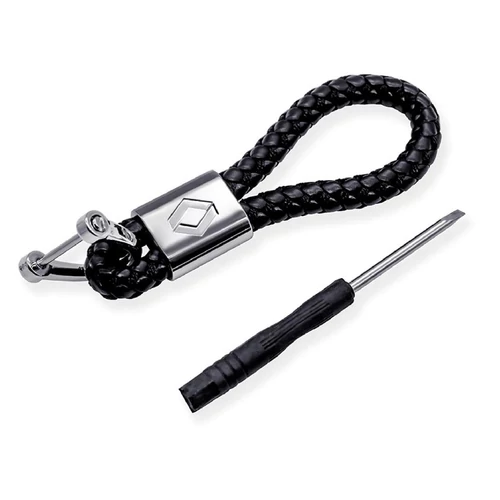 Renault kulcstartó, távirányító tartó fonott műbőr