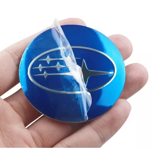 Subaru felni matrica szett - királykék 56 mm-es, 3D kivitel