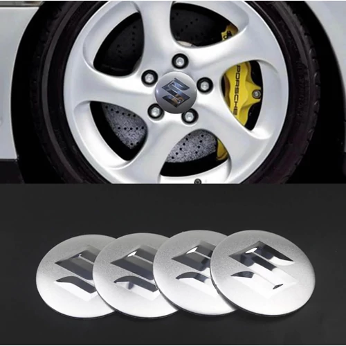 Suzuki felni matrica szett - ezüst 56 mm-es, 3D kivitel
