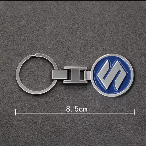 Suzuki fém kulcstartó - 3D kerek logó