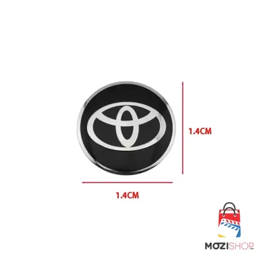Toyota embléma, matrica kulcstartóhoz, 14 mm-es
