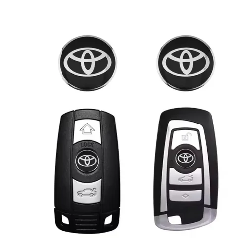 Toyota embléma, matrica kulcstartóhoz, 14 mm-es