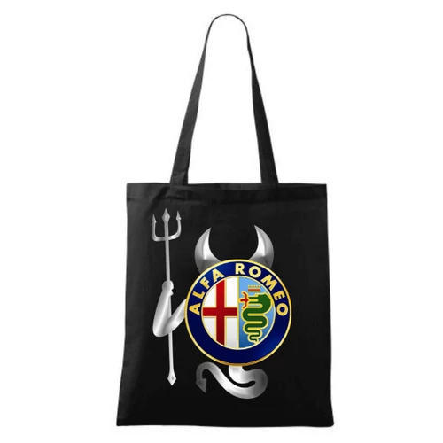 Fekete Alfa Romeo vászontáska - Devil