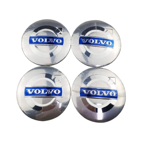 Volvo felni matrica szett - ezüst 65 mm-es, 3D kivitel