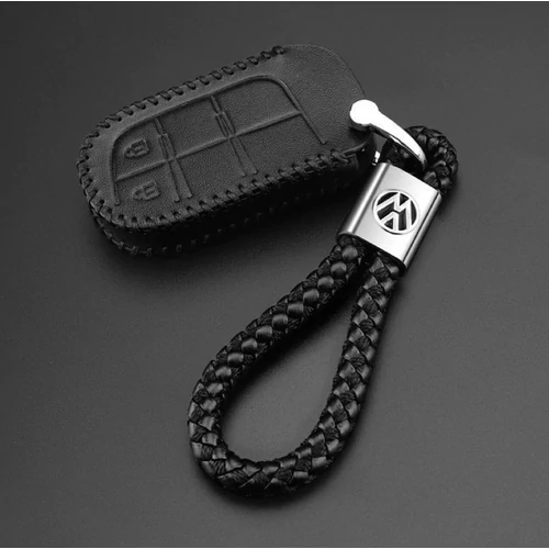 Volkswagen kulcstartó, távirányító tartó fonott műbőr