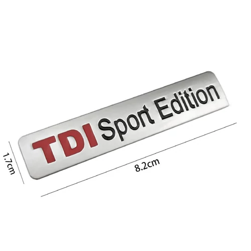 Volkswagen TDI 3D matrica - Matt ezüst