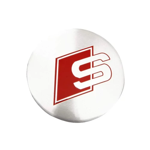 Audi S Line felni matrica szett - ezüst 65 mm-es, 3D kivitel