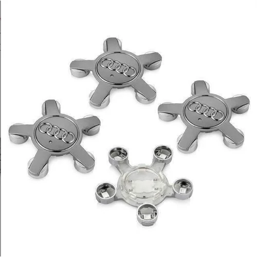 Audi felniközép kupak szett - 135 mm-es, 3D kivitel, csillag forma