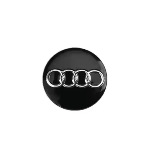 Audi embléma, matrica kulcstartóhoz, 14 mm-es