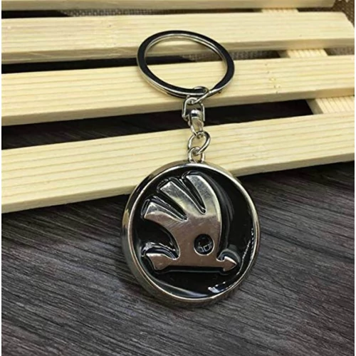 Skoda fém kulcstartó - 3D logó