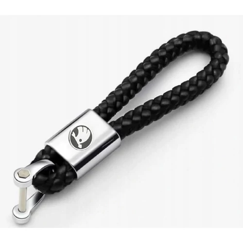 Skoda kulcstartó, távirányító tartó fonott műbőr