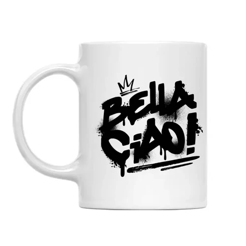 A nagy pénzrablás bögre - Bella Ciao Graffiti