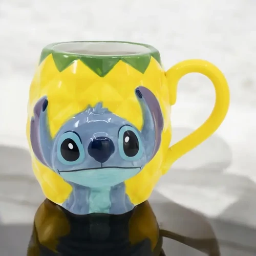 Disney Lilo és Stitch 3D bögre 190 ml - Ananász