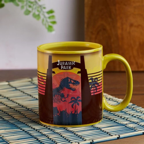 Jurassic Park hőre változó bögre