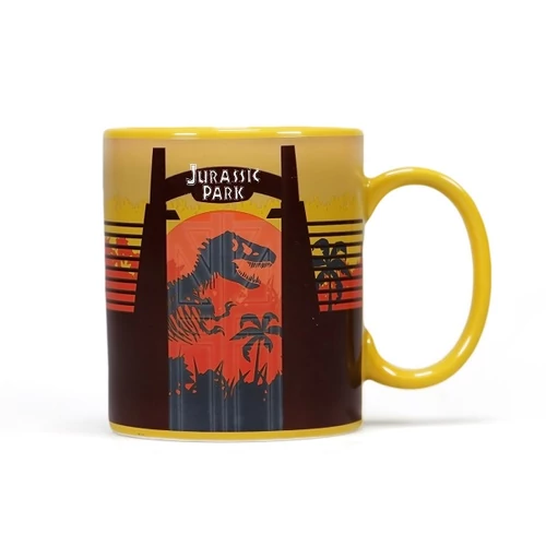 Jurassic Park hőre változó bögre