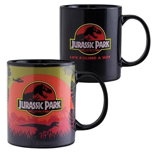 Jurassic Park hőre változó bögre - Logó