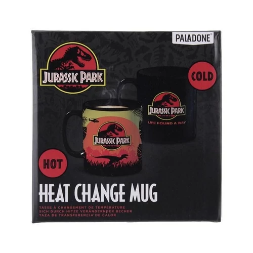 Jurassic Park hőre változó bögre - Logó