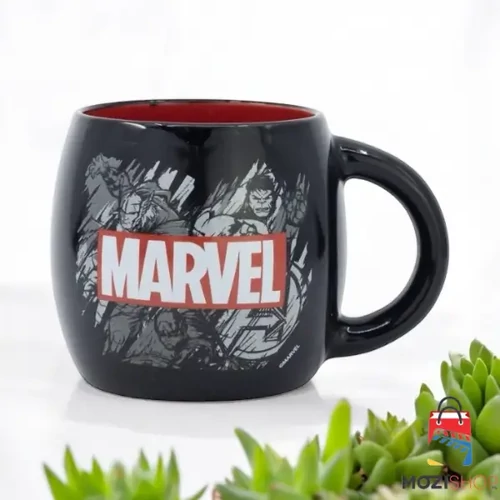 Marvel bögre - Karakterek és logó Black