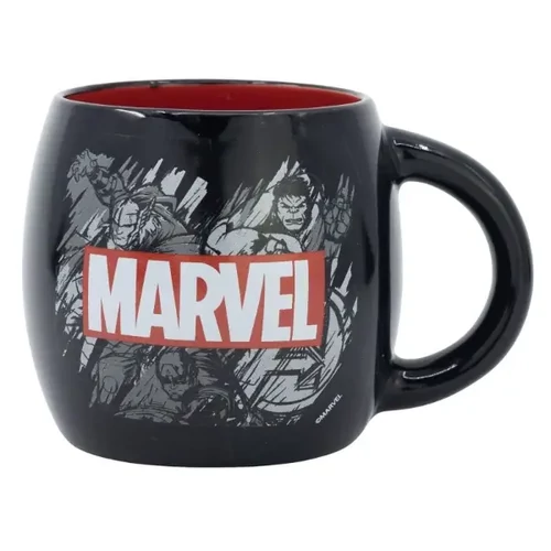 Marvel bögre - Karakterek és logó Black